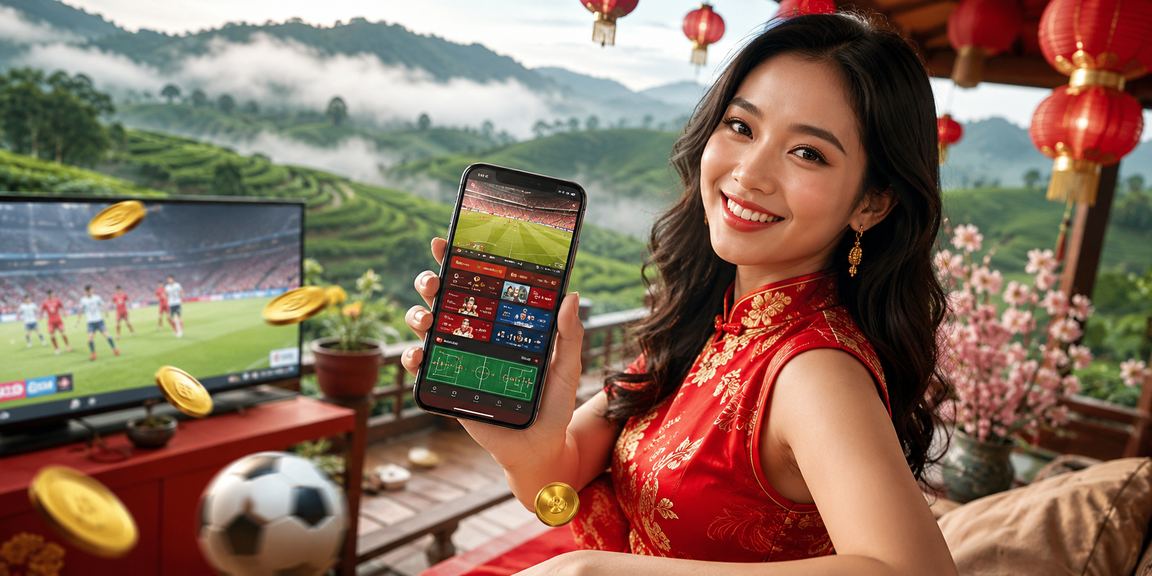 Pengguna Malaysia mengakses pertaruhan sukan secara dalam talian melalui telefon